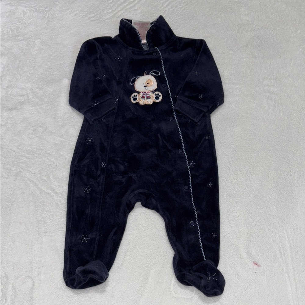 baby’s own Cozy blue navy Baby One Piece footie/ sleeper